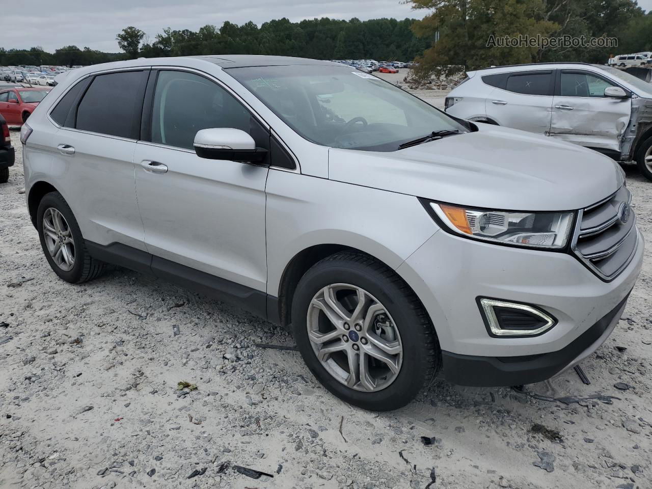 2017 Ford Edge Titanium Silver vin: 2FMPK4K92HBB82463