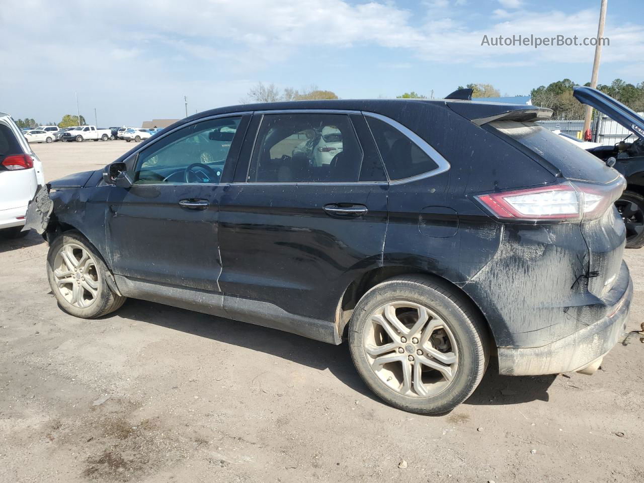 2018 Ford Edge Titanium Угольный vin: 2FMPK4K92JBB89550