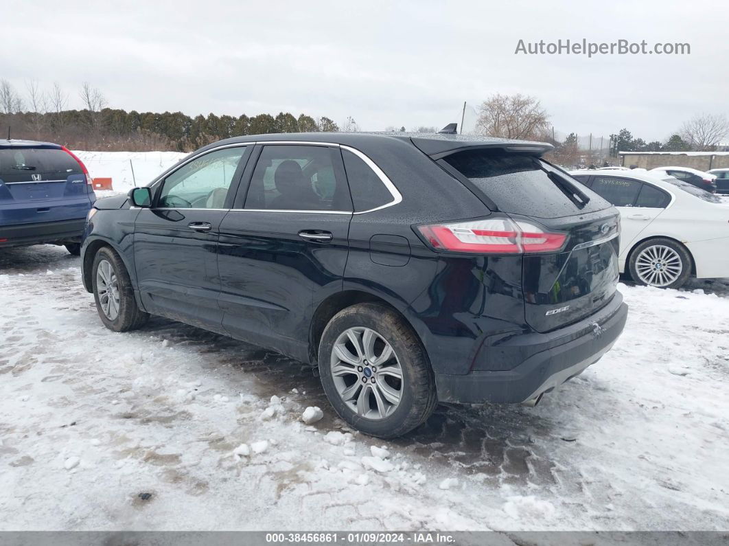 2019 Ford Edge Titanium Черный vin: 2FMPK4K92KBB94345