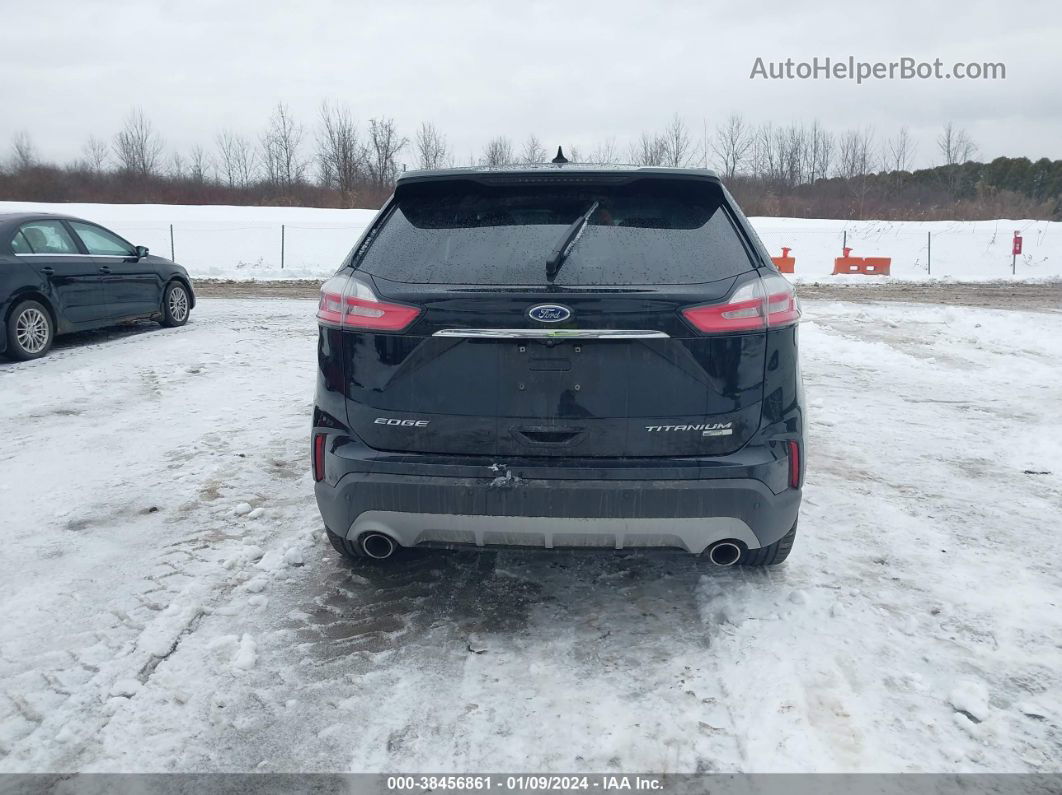 2019 Ford Edge Titanium Черный vin: 2FMPK4K92KBB94345