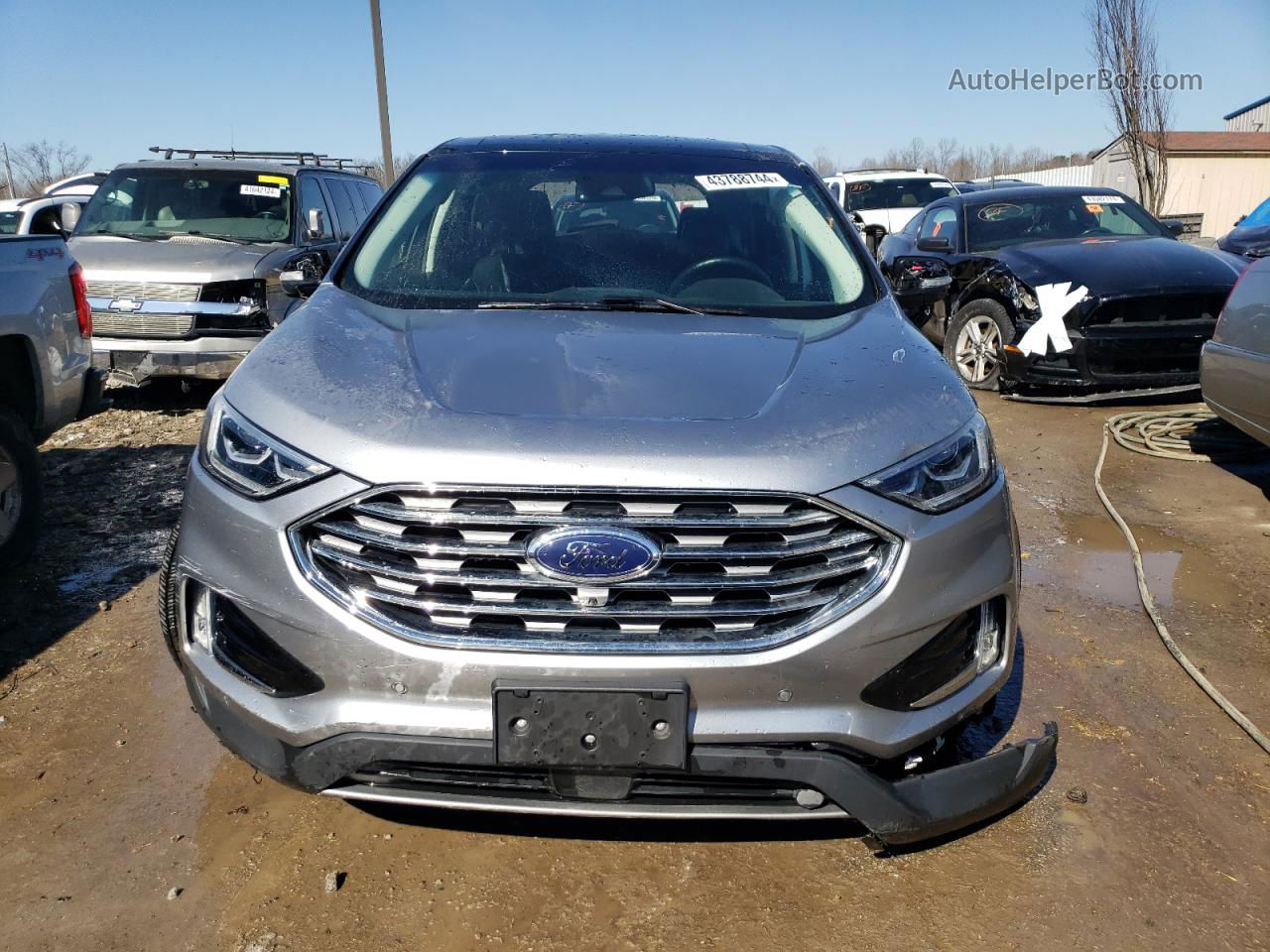 2020 Ford Edge Titanium Silver vin: 2FMPK4K92LBA00625