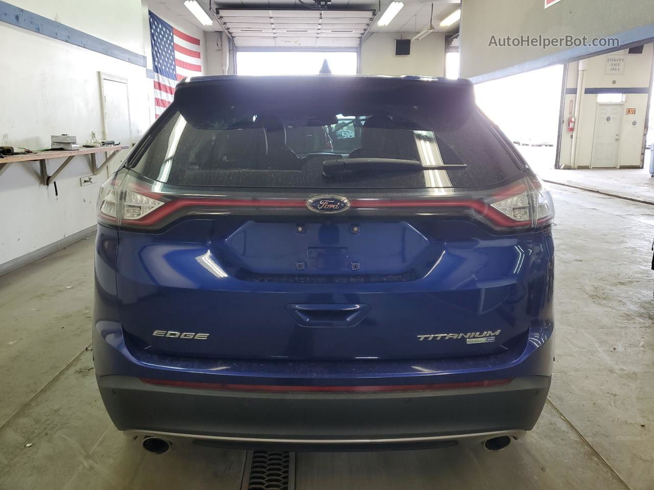 2015 Ford Edge Titanium Blue vin: 2FMPK4K93FBC07917