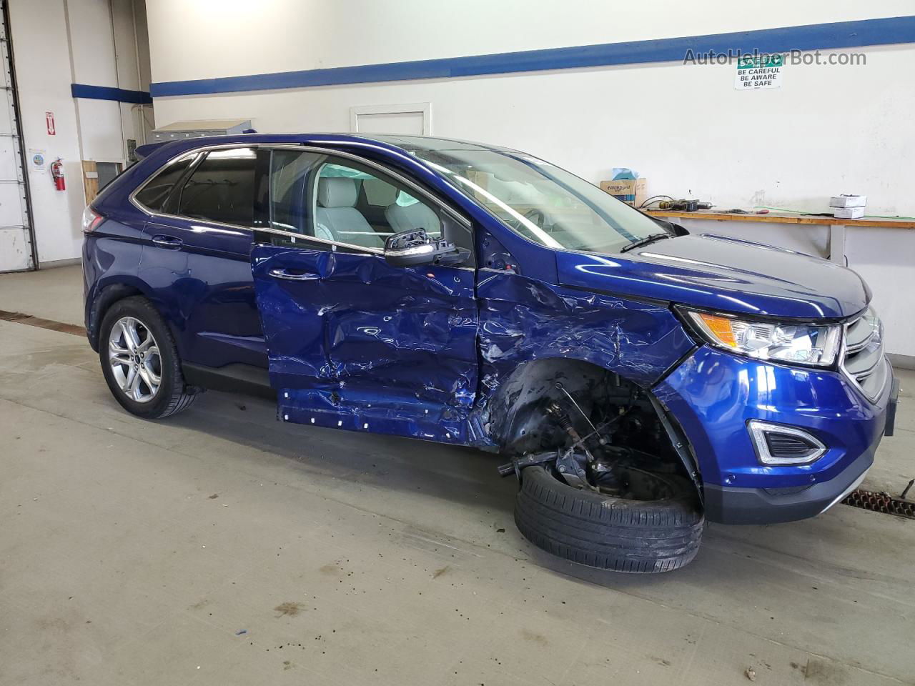 2015 Ford Edge Titanium Blue vin: 2FMPK4K93FBC07917