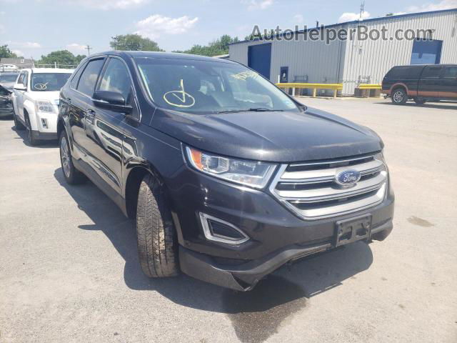 2015 Ford Edge Titanium Черный vin: 2FMPK4K93FBC14740