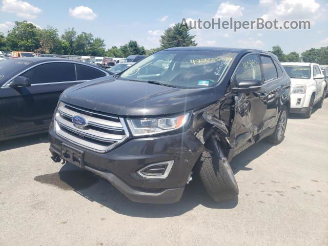 2015 Ford Edge Titanium Black vin: 2FMPK4K93FBC14740