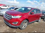 2016 Ford Edge Titanium Maroon vin: 2FMPK4K93GBB22996