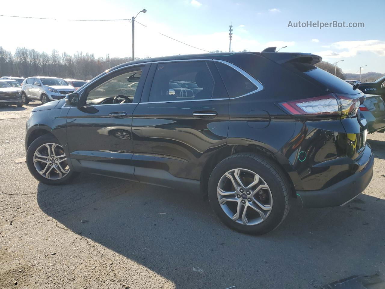 2016 Ford Edge Titanium Черный vin: 2FMPK4K93GBB67226