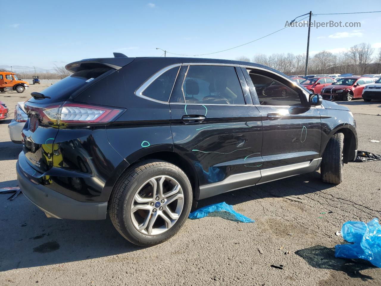 2016 Ford Edge Titanium Black vin: 2FMPK4K93GBB67226