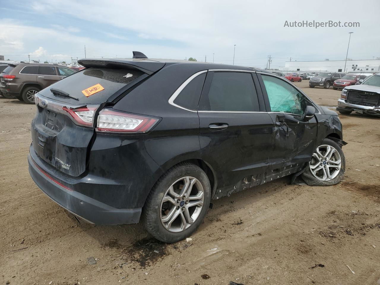 2016 Ford Edge Titanium Black vin: 2FMPK4K93GBB83328