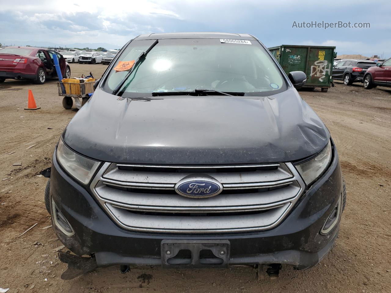 2016 Ford Edge Titanium Черный vin: 2FMPK4K93GBB83328