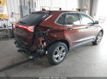 2016 Ford Edge Titanium Maroon vin: 2FMPK4K93GBC59226