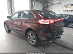 2016 Ford Edge Titanium Maroon vin: 2FMPK4K93GBC59226