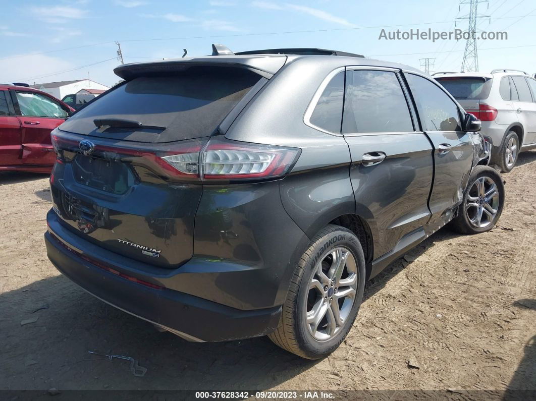 2017 Ford Edge Titanium Gray vin: 2FMPK4K93HBB47317