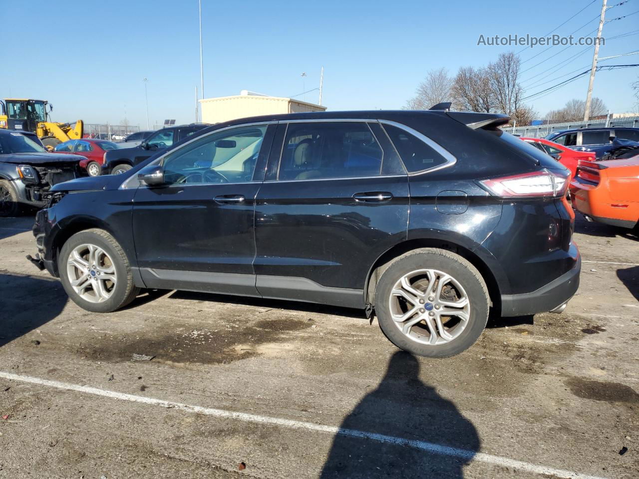 2017 Ford Edge Titanium Black vin: 2FMPK4K93HBB91639