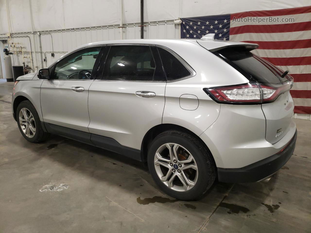 2018 Ford Edge Titanium Серебряный vin: 2FMPK4K93JBB44763