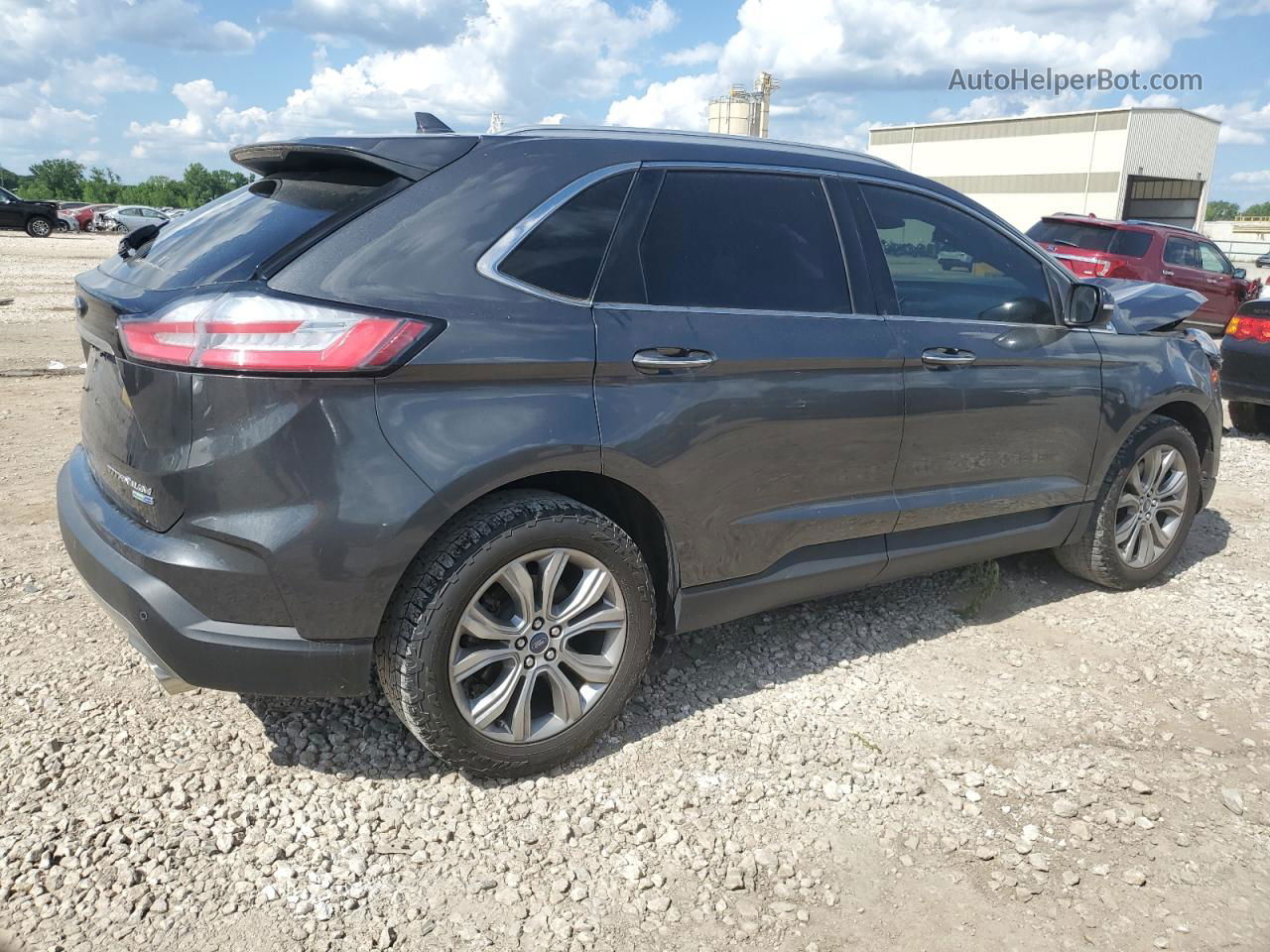 2019 Ford Edge Titanium Gray vin: 2FMPK4K93KBB55232