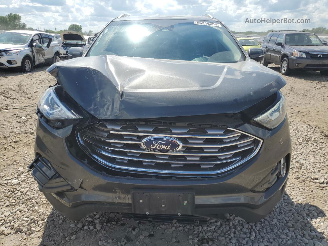 2019 Ford Edge Titanium Gray vin: 2FMPK4K93KBB55232