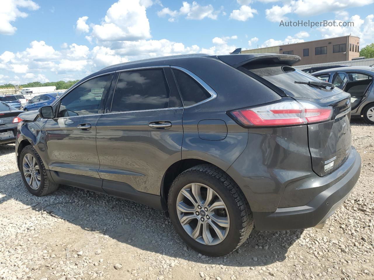 2019 Ford Edge Titanium Gray vin: 2FMPK4K93KBB55232