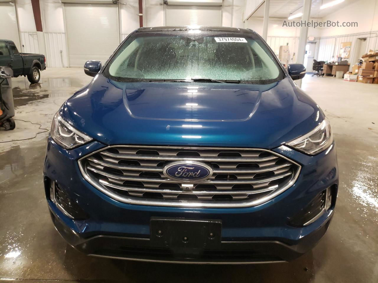 2020 Ford Edge Titanium Синий vin: 2FMPK4K93LBA37232