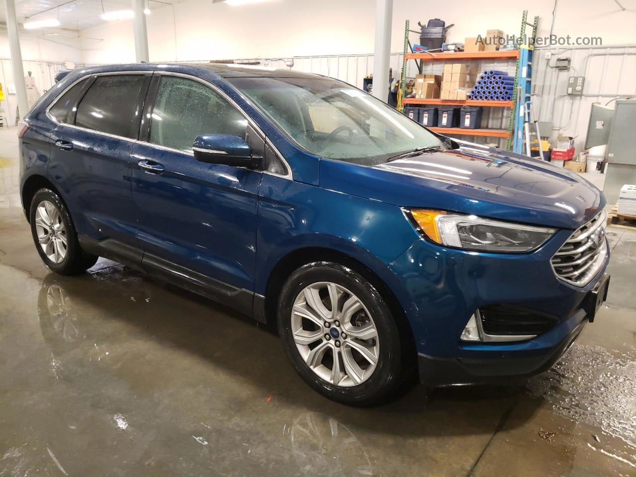 2020 Ford Edge Titanium Blue vin: 2FMPK4K93LBA37232