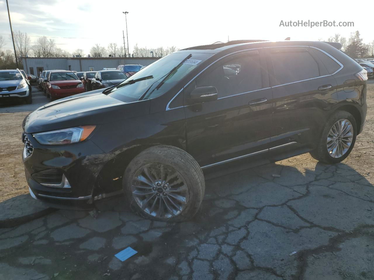 2020 Ford Edge Titanium Black vin: 2FMPK4K93LBB61808