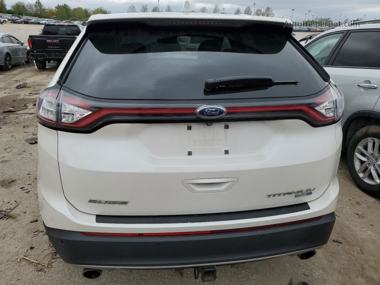 2016 Ford Edge Titanium Белый vin: 2FMPK4K94GBB81250