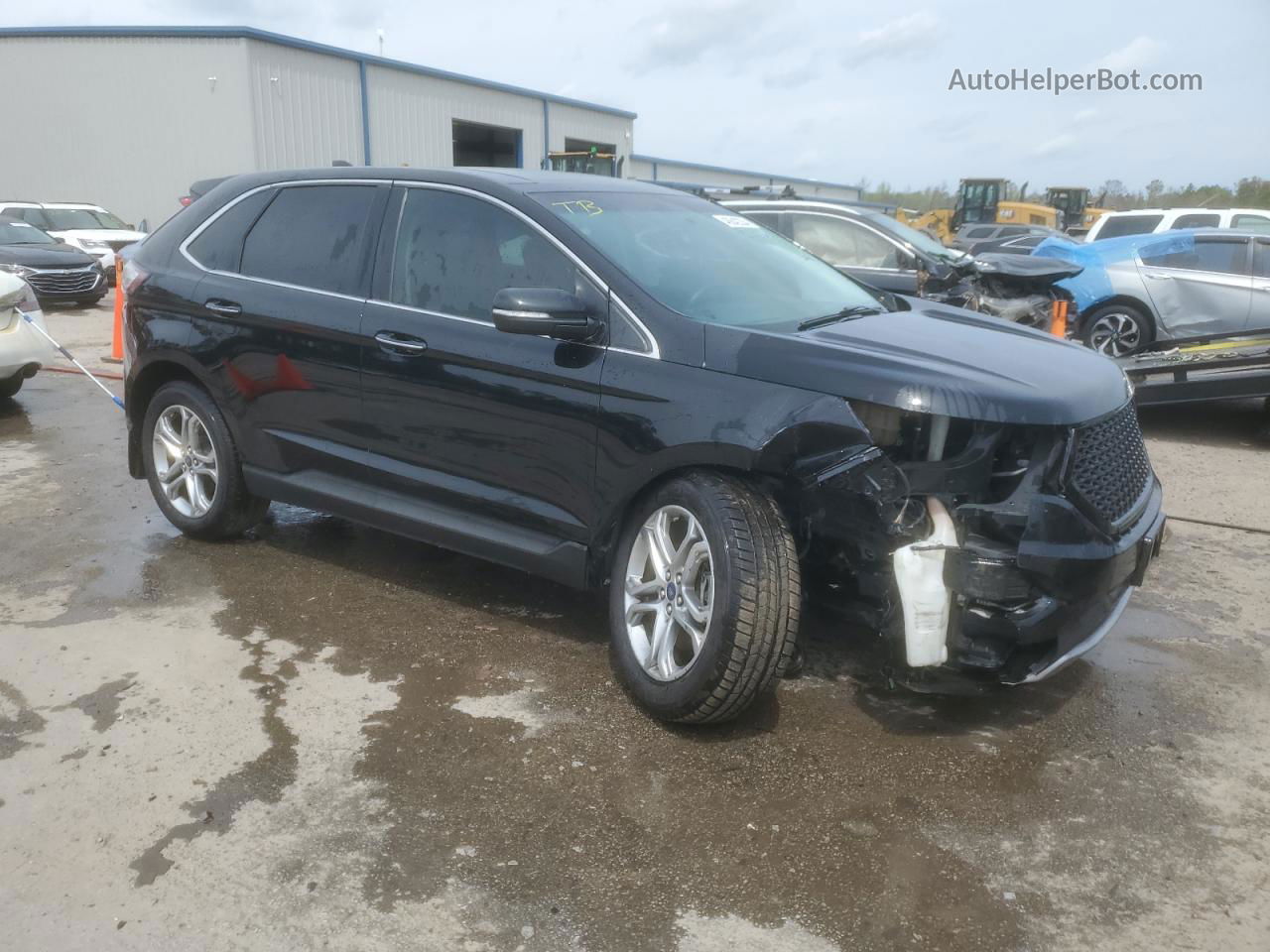 2017 Ford Edge Titanium Black vin: 2FMPK4K94HBB90368