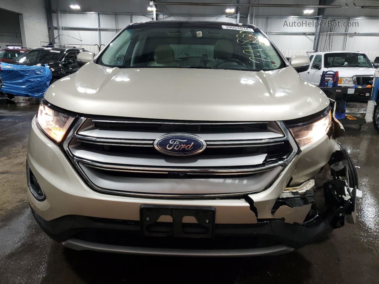 2017 Ford Edge Titanium Beige vin: 2FMPK4K94HBB93867