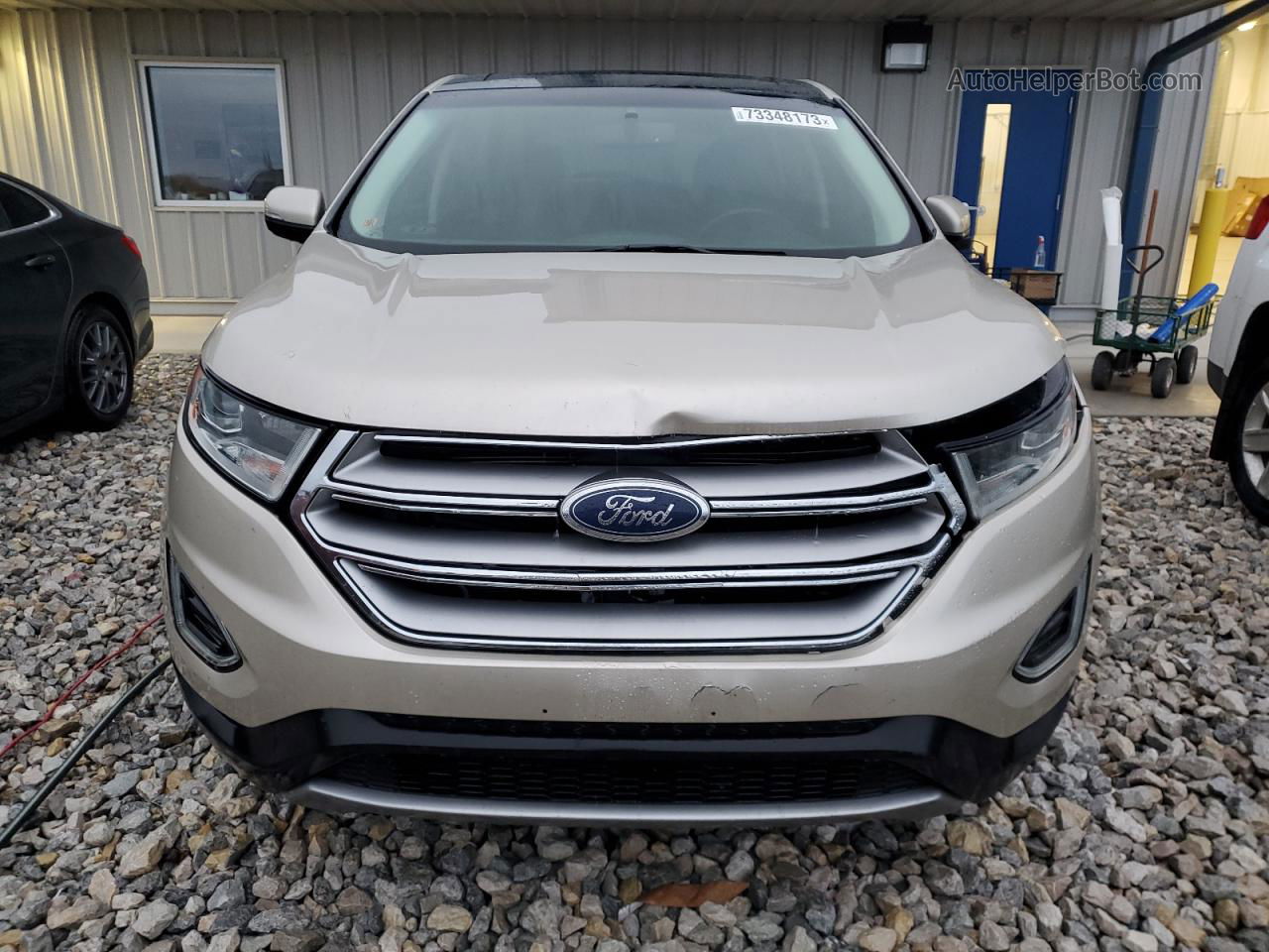 2018 Ford Edge Titanium Beige vin: 2FMPK4K94JBB37806