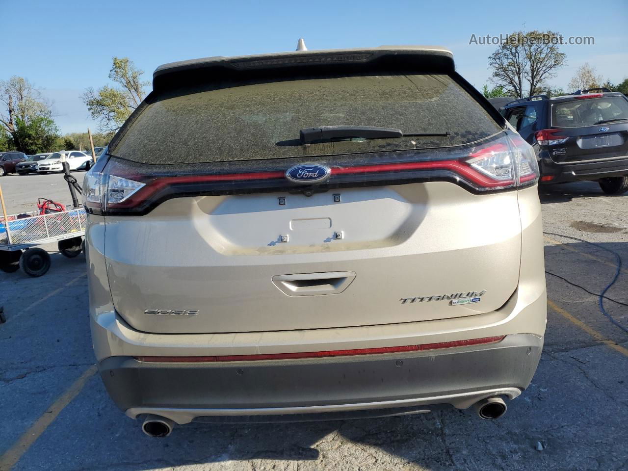 2018 Ford Edge Titanium Tan vin: 2FMPK4K94JBB95012