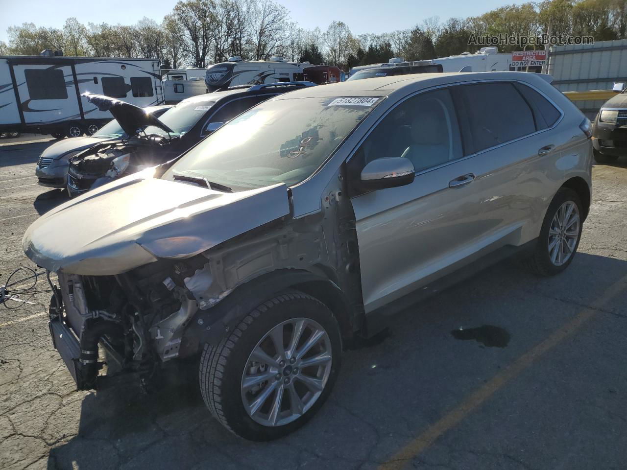 2018 Ford Edge Titanium Tan vin: 2FMPK4K94JBB95012