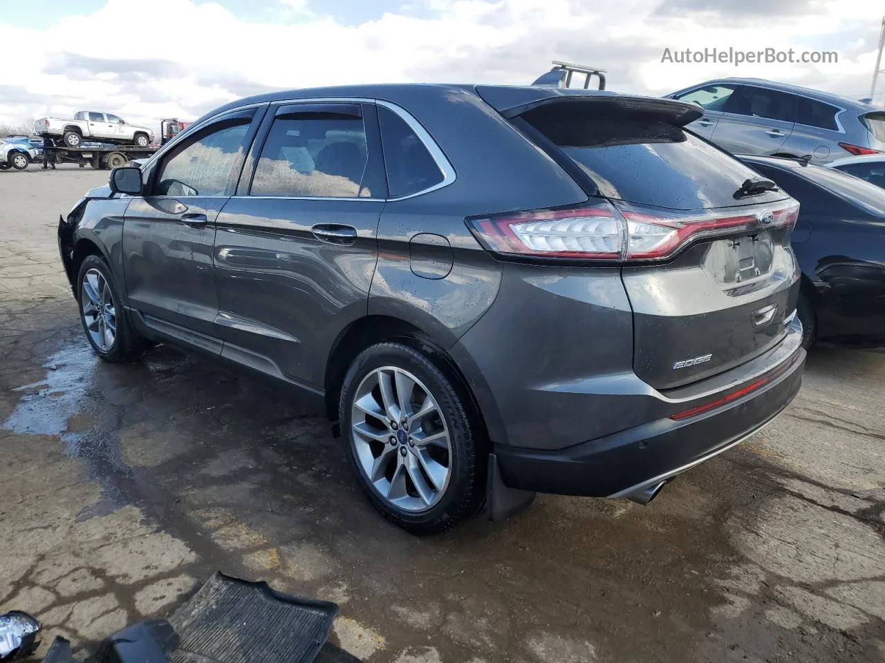 2018 Ford Edge Titanium Gray vin: 2FMPK4K94JBC22418