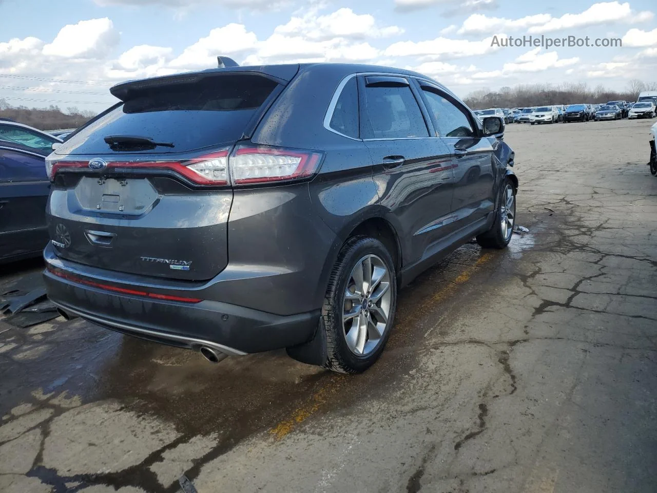 2018 Ford Edge Titanium Gray vin: 2FMPK4K94JBC22418