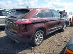 2019 Ford Edge Titanium Maroon vin: 2FMPK4K94KBB68782