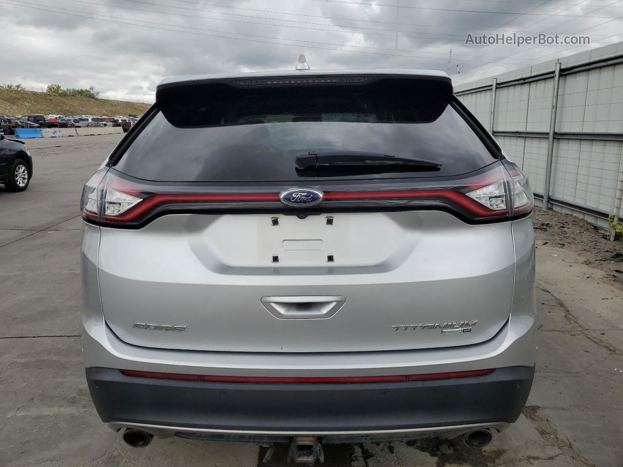 2015 Ford Edge Titanium Серебряный vin: 2FMPK4K95FBC07854