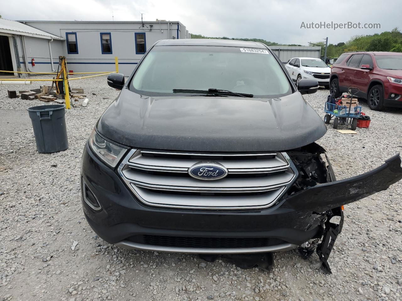 2016 Ford Edge Titanium Черный vin: 2FMPK4K95GBB41985