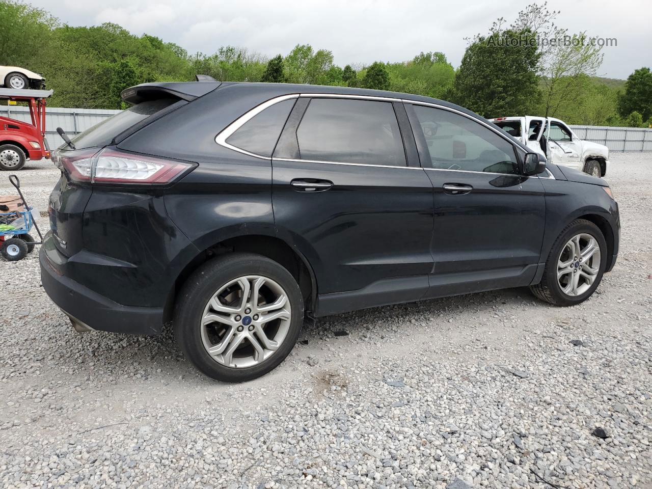 2016 Ford Edge Titanium Black vin: 2FMPK4K95GBB41985