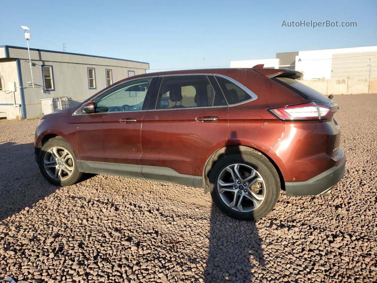 2016 Ford Edge Titanium Red vin: 2FMPK4K95GBB66580