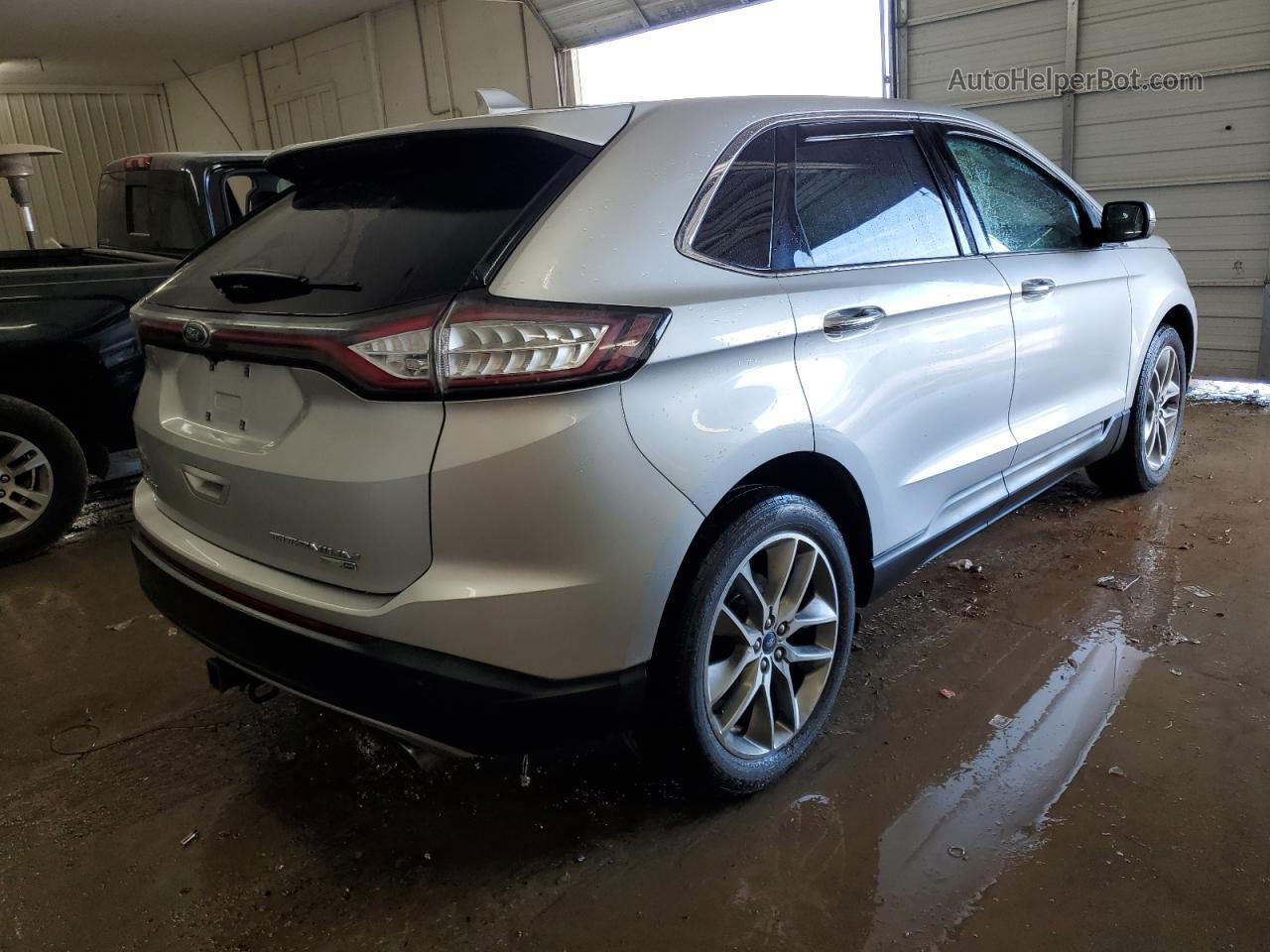 2017 Ford Edge Titanium Silver vin: 2FMPK4K95HBB40823