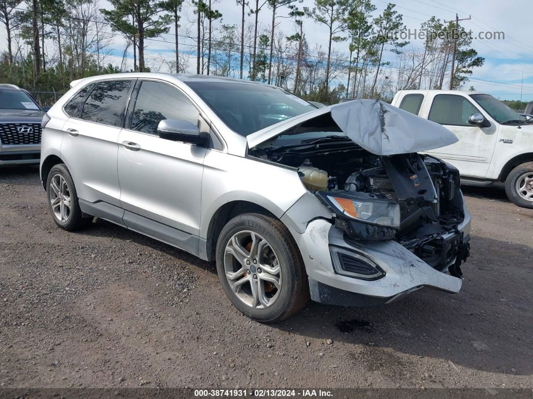 2017 Ford Edge Titanium Silver vin: 2FMPK4K95HBB58173