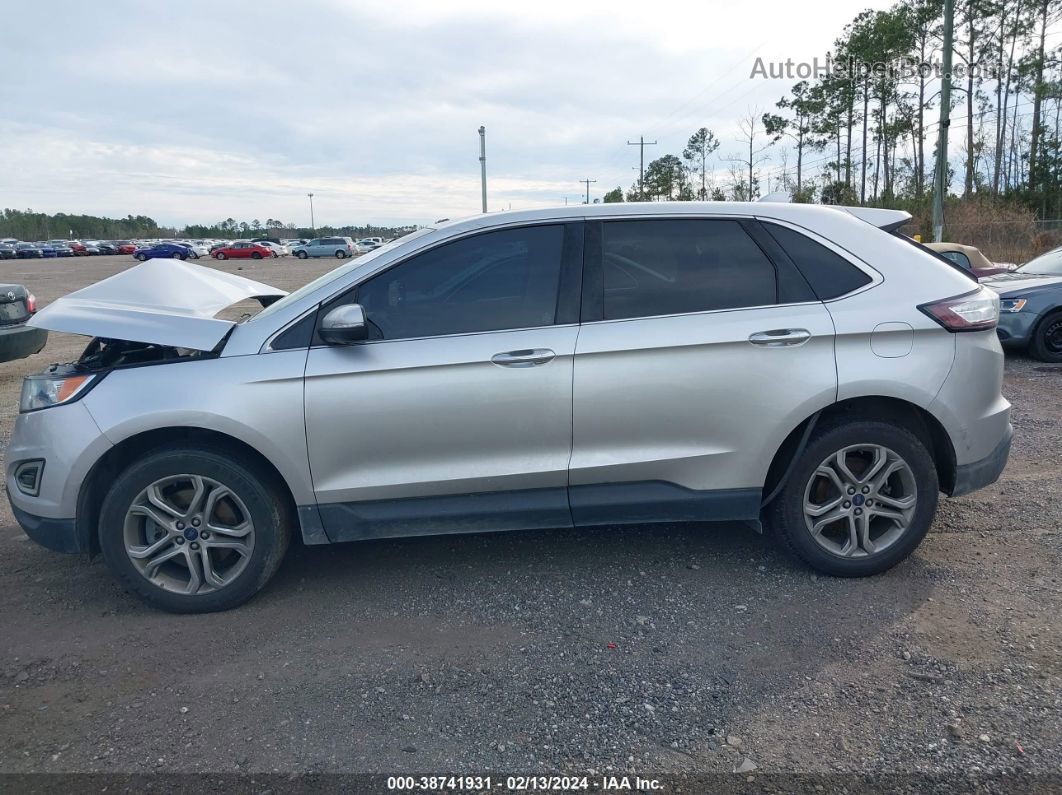 2017 Ford Edge Titanium Silver vin: 2FMPK4K95HBB58173