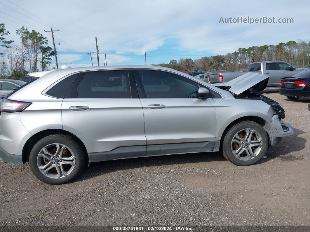 2017 Ford Edge Titanium Silver vin: 2FMPK4K95HBB58173