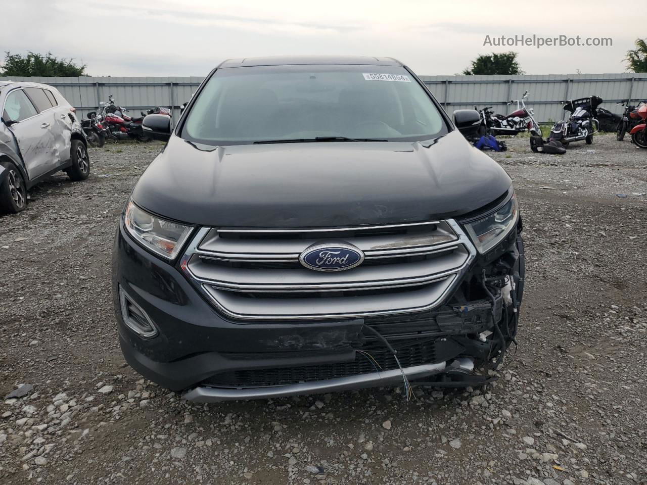 2017 Ford Edge Titanium Black vin: 2FMPK4K95HBB90315