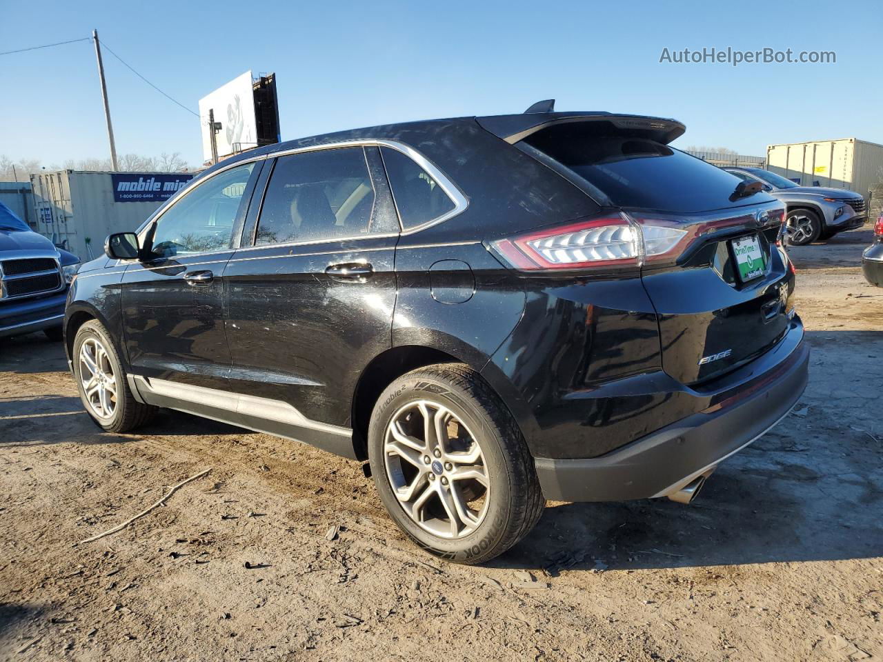 2018 Ford Edge Titanium Black vin: 2FMPK4K95JBC37476