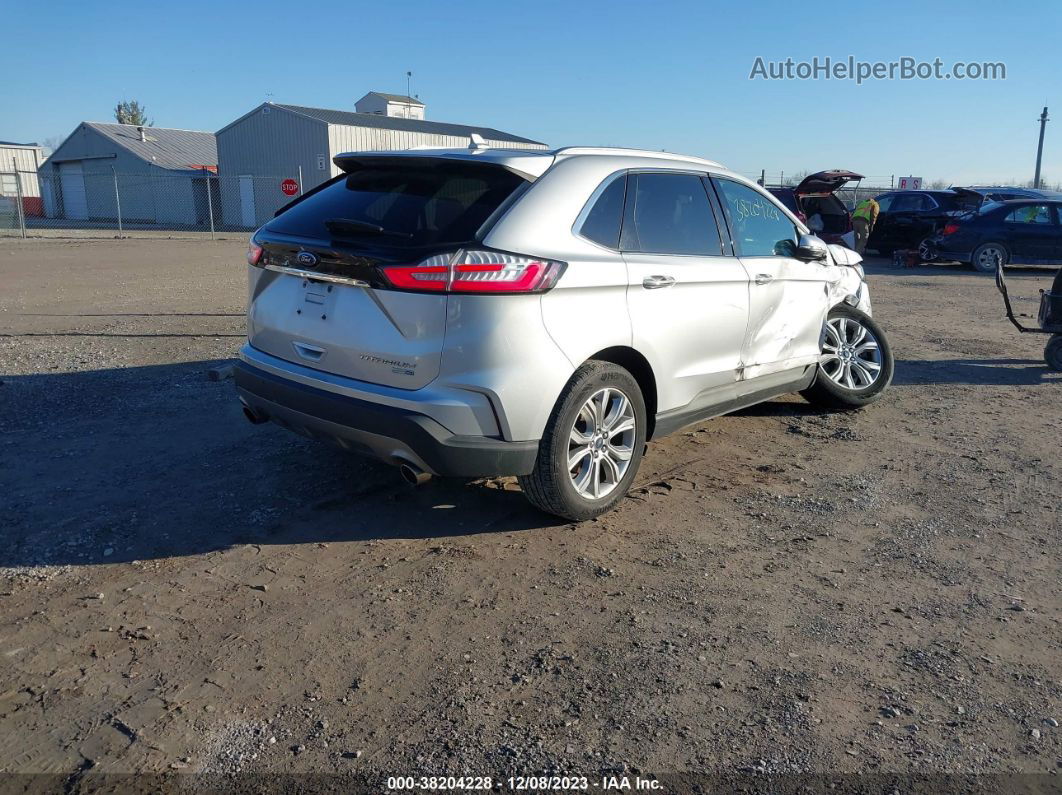 2019 Ford Edge Titanium Silver vin: 2FMPK4K95KBB54194