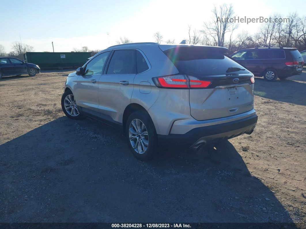 2019 Ford Edge Titanium Silver vin: 2FMPK4K95KBB54194