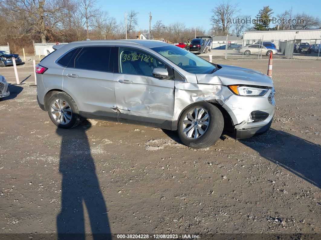 2019 Ford Edge Titanium Silver vin: 2FMPK4K95KBB54194