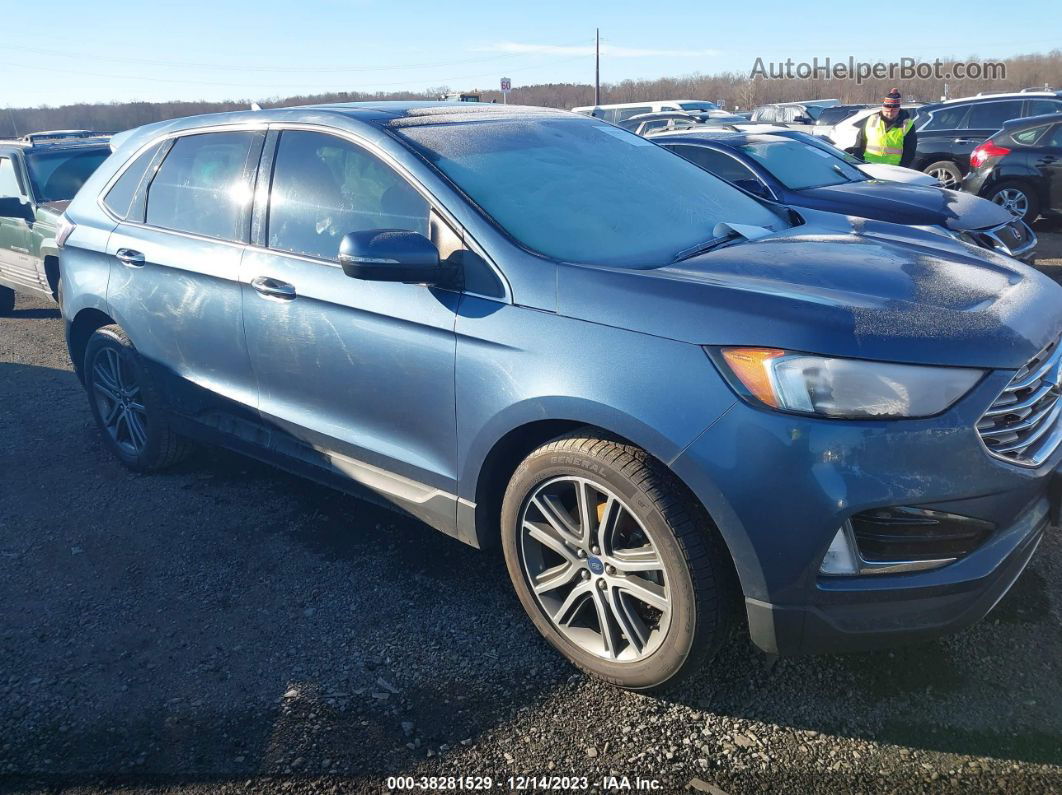 2019 Ford Edge Titanium Blue vin: 2FMPK4K95KBC44512