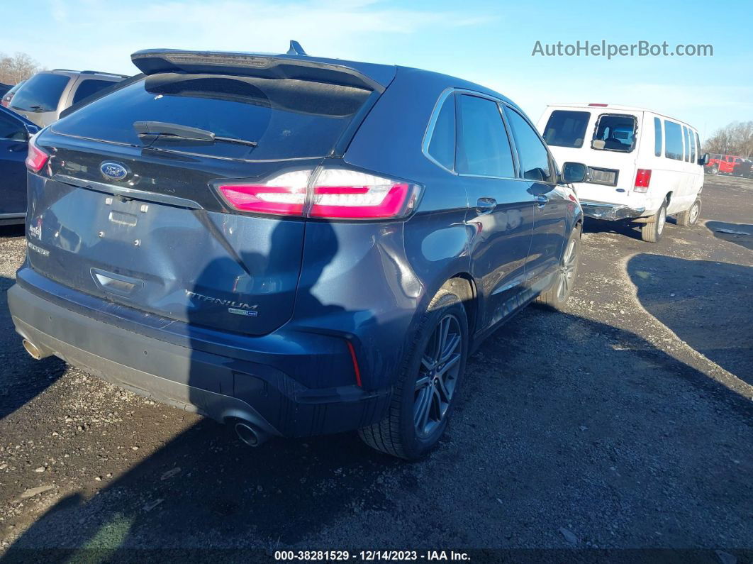 2019 Ford Edge Titanium Blue vin: 2FMPK4K95KBC44512