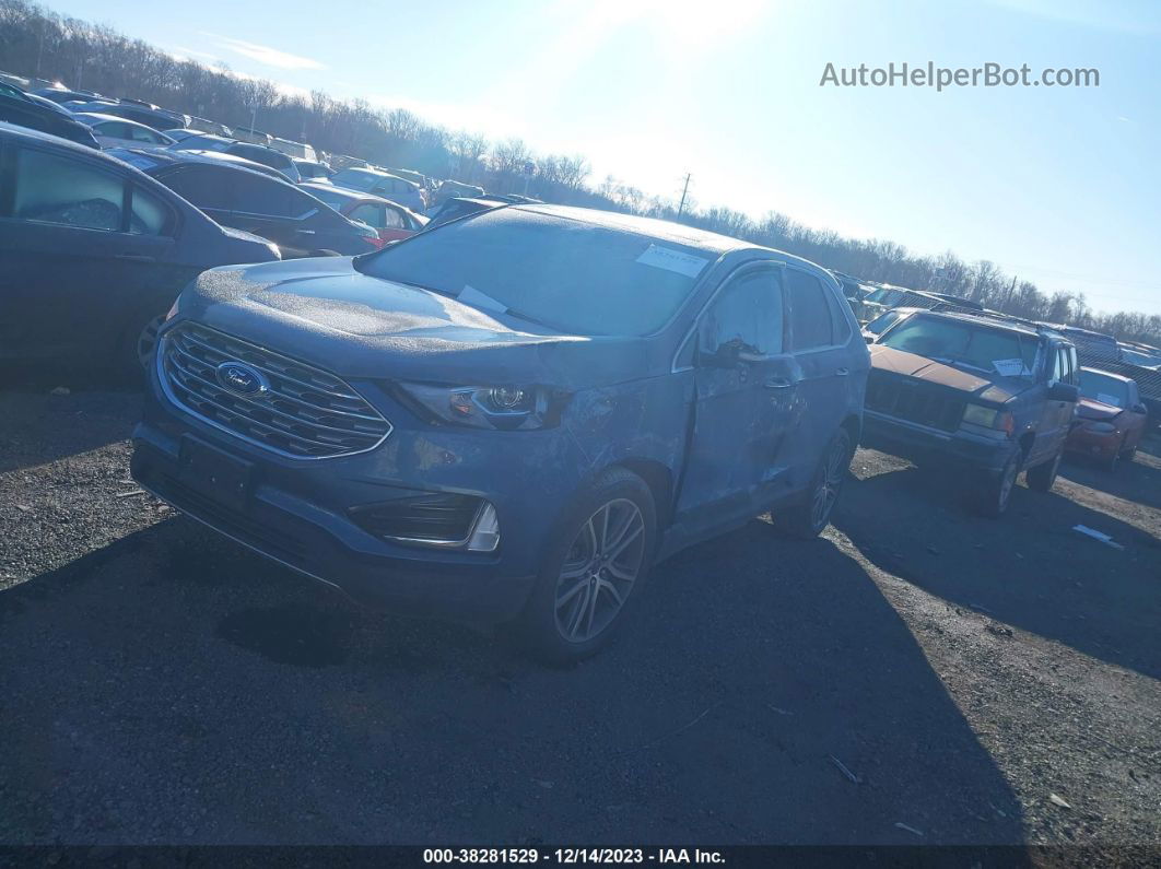 2019 Ford Edge Titanium Blue vin: 2FMPK4K95KBC44512